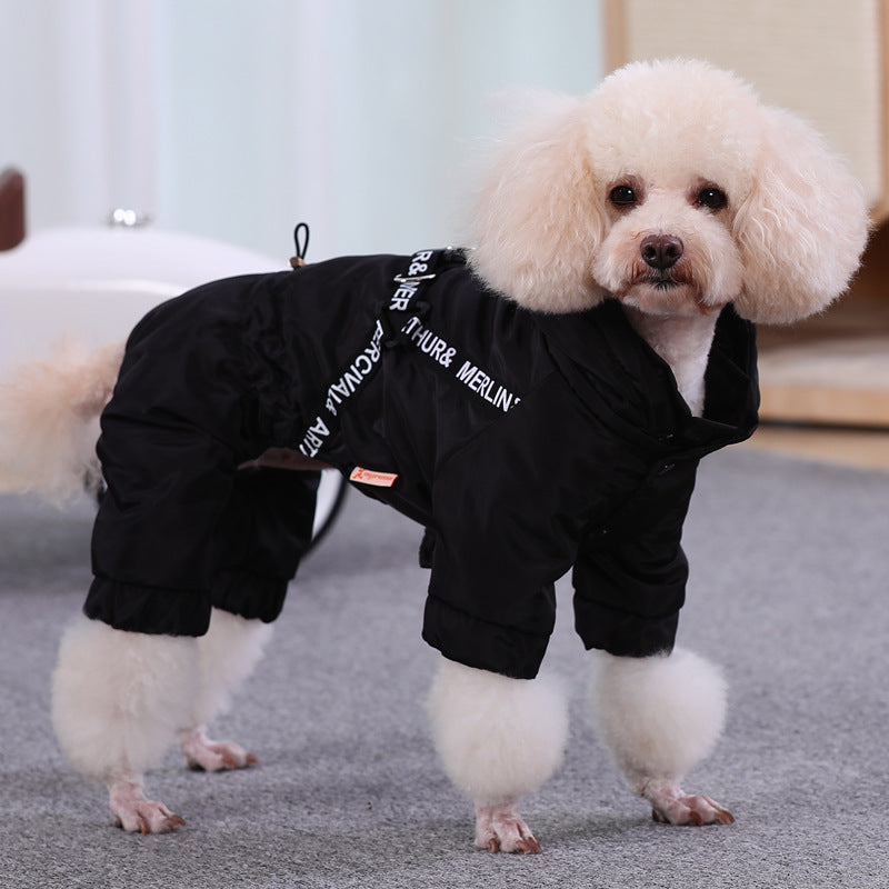 Small Dog Bichon Winter Pet Winter Clothes Four-Legged Warm