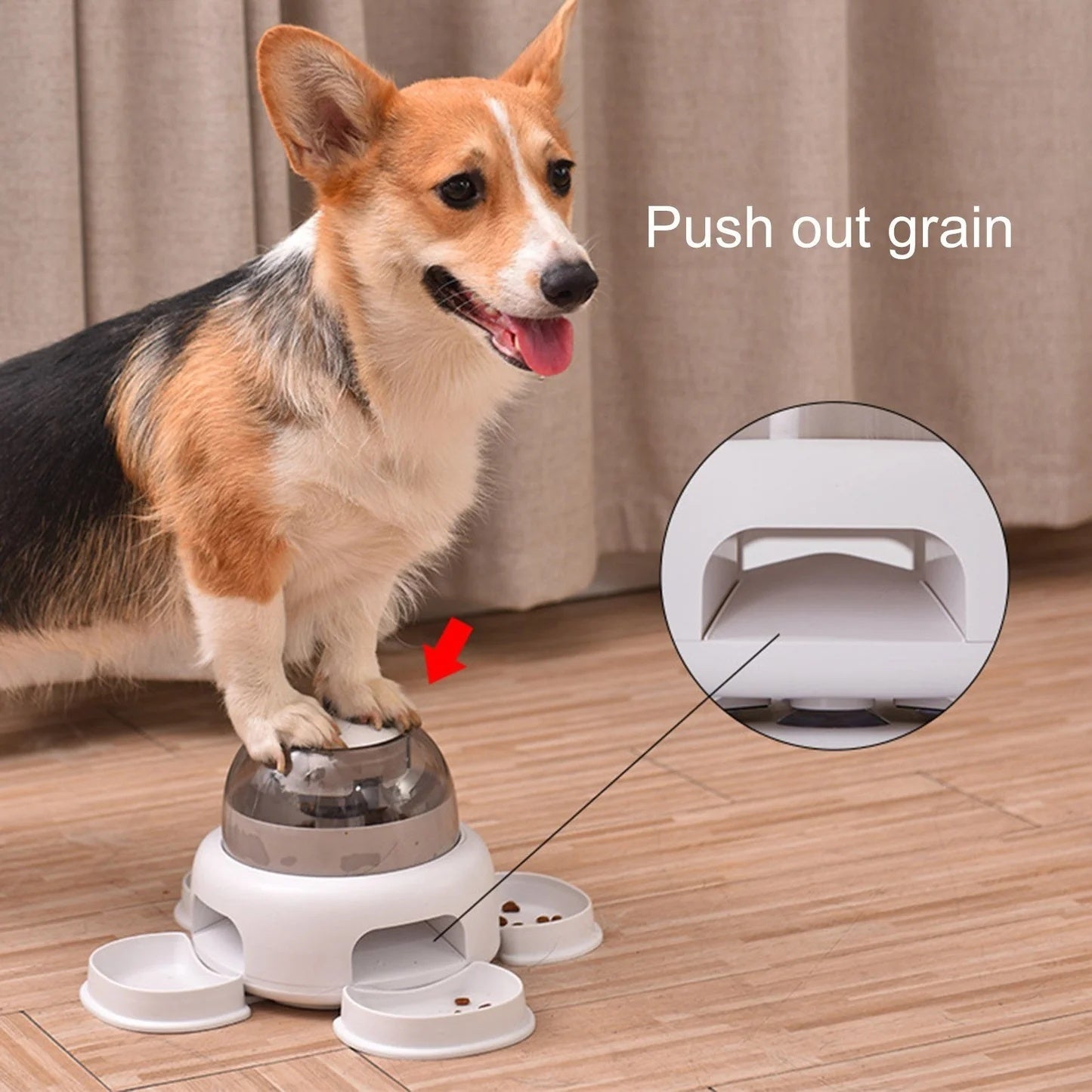 Dog Press Leakage Food Feeder Automatic Pet Feeder Dispenser