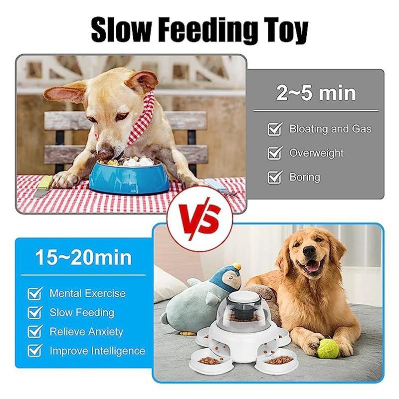 Dog Press Leakage Food Feeder Automatic Pet Feeder Dispenser