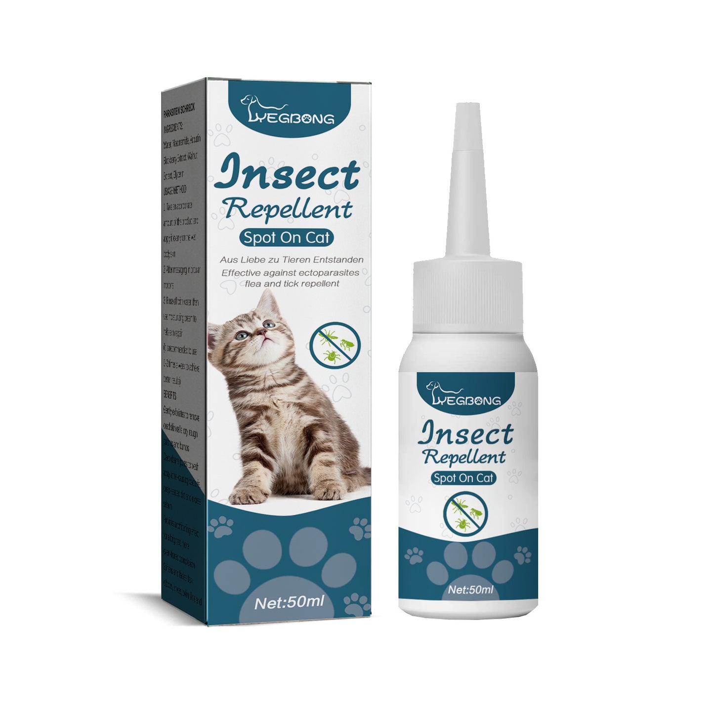 Pet Anti-Flea Tick Agent Cat & Dog Topical Deworm Skin Cleansing Tick Drops