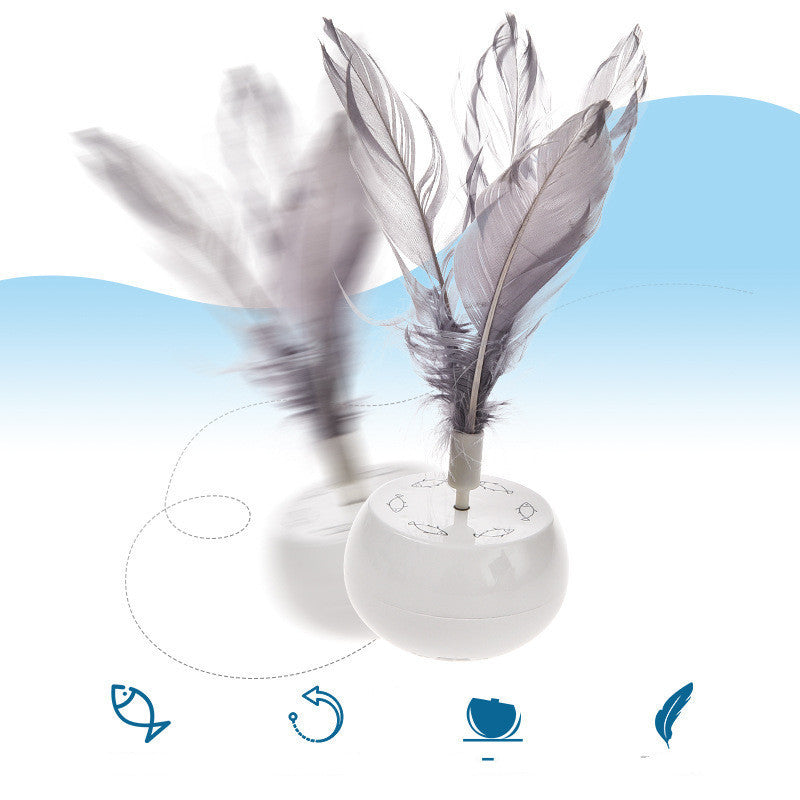 Pet Tumbler Feather Cat Teaser From Hi Interactive Electric Toy